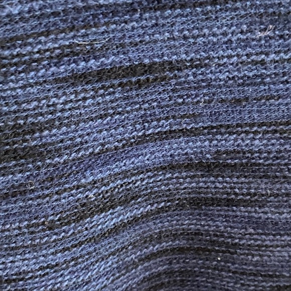 CASLON / Nordstrom Open Draped cotton Navy Cardigan Size L - Picture 7 of 7